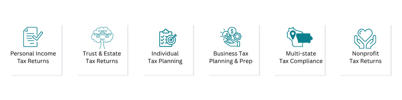 personal income tax returns trust estate individual tax planning business planning preparation compliance nonprofit multi-state